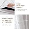 Madison Park Karien 100% Blackout Curtains 52×84 – White, 2-Layer Noise Blocking & Energy Smart Thermal Window Panel Pair with Rod Pocket/Back Tab(White)