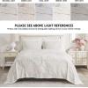Madison Park Laetitia Lightweight 100% Cotton Quilt Set, Breathable Chenille Tufted, Shabby Chic Boho Medallion Design, Sham, Floral Taupe w/ Tassels, Full/Queen-2 Piece(Lalani White Bedspread)