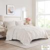 Madison Park Laetitia Lightweight 100% Cotton Quilt Set, Breathable Chenille Tufted, Shabby Chic Boho Medallion Design, Sham, Floral Taupe w/ Tassels, Full/Queen-2 Piece(Lalani White Bedspread)