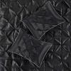 Madison Park Laurel Cozy Comforter Set – Traditional Tufted Faux Silk Design, All Season Down Alternative Bedding with Matching Shams, Decorative Pillow, Grey Queen(90″x90″) 7 Piece(Black)