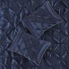 Madison Park Laurel Cozy Comforter Set – Traditional Tufted Faux Silk Design, All Season Down Alternative Bedding with Matching Shams, Decorative Pillow, Grey Queen(90″x90″) 7 Piece(Navy)