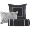 Madison Park Laurel Cozy Comforter Set – Traditional Tufted Faux Silk Design, All Season Down Alternative Bedding with Matching Shams, Decorative Pillow, Grey Queen(90″x90″) 7 Piece(Gray)