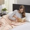 Madison Park Liquid Cotton Luxury Blanket Premium Soft Cozy 100% Ring Spun Cotton For Bed , Couch or Sofa, King, Sea Foam(Blush)