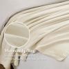 Madison Park Liquid Cotton Luxury Blanket Premium Soft Cozy 100% Ring Spun Cotton For Bed , Couch or Sofa, King, Sea Foam(Ivory)