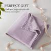 Madison Park Liquid Cotton Luxury Blanket Premium Soft Cozy 100% Ring Spun Cotton For Bed , Couch or Sofa, King, Sea Foam(Lilac)