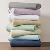 Madison Park Liquid Cotton Luxury Blanket Premium Soft Cozy 100% Ring Spun Cotton For Bed , Couch or Sofa, King, Sea Foam(Linen)