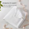Madison Park Liquid Cotton Luxury Blanket Premium Soft Cozy 100% Ring Spun Cotton For Bed , Couch or Sofa, King, Sea Foam(White)