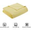 Madison Park Liquid Cotton Luxury Blanket Premium Soft Cozy 100% Ring Spun Cotton For Bed , Couch or Sofa, King, Sea Foam(Yellow)