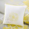 Madison Park Lola Sateen Cotton Comforter Set-Casual Medallion Floral Design All Season Down Alternative Bedding, Shams, Bedskirt, Decorative Pillows, Queen, Grey/Aqua 7 Piece(Floral Grey/Yellow)