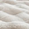 Madison Park Luxuriously Cozy Soft Long Faux Fur Throw Basketweave Blanket Reversible Soft & Snuggly Velvet Throw, Lightweight, Breathable Trendy Room Décor Summer Blanket, 50×60, Ivory(Ivory)