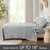 Madison Park Organic Cotton Sheet Soft & Breathable 300TC Cotton Sheets, Elastic Deep Pocket Sheet Set Fits Up to 18″ Mattress, All Seasons, Lightweight, 100% Cotton Bed Sheets, Queen Taupe 4 Piece(Grey)