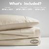 Madison Park Organic Cotton Sheet Soft & Breathable 300TC Cotton Sheets, Elastic Deep Pocket Sheet Set Fits Up to 18″ Mattress, All Seasons, Lightweight, 100% Cotton Bed Sheets, Queen Taupe 4 Piece(Taupe)
