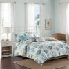 Madison Park Pebble Beach Cotton Duvet Set – Coastal, Starfish, Sealife Design, All Season, Breathable Comforter Cover Bedding, Matching Shams, Decorative Pillows, Coral Full/Queen(90″x90″) 6 Piece(Aqua)