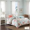 Madison Park Pebble Beach Cotton Duvet Set – Coastal, Starfish, Sealife Design, All Season, Breathable Comforter Cover Bedding, Matching Shams, Decorative Pillows, Coral Full/Queen(90″x90″) 6 Piece(Coral)