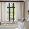 Madison Park Pinch Pleated Window Curtains, Soft Light Filtering Window Panel for Living Room Bedroom, Poly-Linen Blend Pinch Pleat Drapes with Hooks, 2 Pieces– 40”W x 90”L Emery Grey(Ivory)