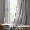 Madison Park Pinch Pleated Window Curtains, Soft Light Filtering Window Panel for Living Room Bedroom, Poly-Linen Blend Pinch Pleat Drapes with Hooks, 2 Pieces– 40”W x 90”L Emery Grey(Grey)