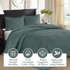 Madison Park Quebec Queen Size Quilt Bedding Set – Ivory , Damask – 3 Piece Bedding Quilt Coverlets – Ultra Soft Microfiber Bed Quilts Quilted Coverlet(Balsam Green)