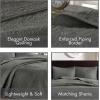 Madison Park Quebec Queen Size Quilt Bedding Set – Ivory , Damask – 3 Piece Bedding Quilt Coverlets – Ultra Soft Microfiber Bed Quilts Quilted Coverlet(Dark Grey)