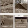 Madison Park Quebec Queen Size Quilt Bedding Set – Ivory , Damask – 3 Piece Bedding Quilt Coverlets – Ultra Soft Microfiber Bed Quilts Quilted Coverlet(Khaki)