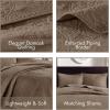 Madison Park Quebec Queen Size Quilt Bedding Set – Ivory , Damask – 3 Piece Bedding Quilt Coverlets – Ultra Soft Microfiber Bed Quilts Quilted Coverlet(Mocha)