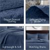 Madison Park Quebec Queen Size Quilt Bedding Set – Ivory , Damask – 3 Piece Bedding Quilt Coverlets – Ultra Soft Microfiber Bed Quilts Quilted Coverlet(Navy)