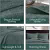 Madison Park Quebec Quilt Set – Luxurious Damask Stitching Design, Cotton Filled Lightweight Coverlet Bedspread Bedding, Shams, Full/Queen(90″x90″), Cream 3 Piece(Balsam Green)