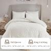 Madison Park Queen Duvet Cover Set Floral Chenille Tufted Cotton Duvet Cover for Queen Size Bed, Soft & Lightweight Queen Bedding Cover with Shams, Veronica, Full/Queen Grey/White 3 Piece(Off White)