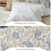 Madison Park Queen Quilt Set Cotton Coverlet Set with Cotton Filling for Queen Size Bed, All Season, Lightweight Queen Cotton Quilt Include Shams, & Décor Pillows, Dawn, Full/Queen Sage Green 6 Piece(Yellow)