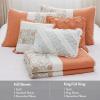 Madison Park Queen Quilt Set Cotton Coverlet Set with Cotton Filling for Queen Size Bed, All Season, Lightweight Queen Cotton Quilt Include Shams, & Décor Pillows, Dawn, Full/Queen Sage Green 6 Piece(Coral)