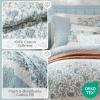 Madison Park Queen Quilt Set Cotton Coverlet Set with Cotton Filling for Queen Size Bed, All Season, Lightweight Queen Cotton Quilt Include Shams, & Décor Pillows, Dawn, Full/Queen Sage Green 6 Piece(Aqua)