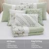 Madison Park Queen Quilt Set Cotton Coverlet Set with Cotton Filling for Queen Size Bed, All Season, Lightweight Queen Cotton Quilt Include Shams, & Décor Pillows, Dawn, Full/Queen Sage Green 6 Piece(Sage Green)