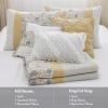 Madison Park Queen Quilt Set Cotton Coverlet Set with Cotton Filling for Queen Size Bed, All Season, Lightweight Queen Cotton Quilt Include Shams, & Décor Pillows, Dawn, Full/Queen Sage Green 6 Piece(Yellow)