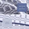 Madison Park Queen Quilt Set Matelasse Reversible Quilt Set 2 Colors in 1, Chic Geometric Pattern, Casual Lightweight Coverlet Bedspread, All Seasons Bedding, Sham, Harlow, Full/Queen Grey 3 Piece(Indigo)