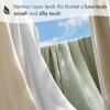 Madison Park Queen Size Blanket, 70% Rayon Bamboo-Based, 30% Cotton, Breathable for Hot Sleepers Menopause, Ultra Soft and Snag-Resistant, Summer Blanket for Bed or Couch, Queen 90″x90″ Sage Green(Ivory)