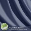 Madison Park Queen Size Blanket, 70% Rayon Bamboo-Based, 30% Cotton, Breathable for Hot Sleepers Menopause, Ultra Soft and Snag-Resistant, Summer Blanket for Bed or Couch, Queen 90″x90″ Sage Green(Navy)