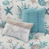 Madison Park Quilt Set Cottage Coastal Design, Starfish Print – All Season, Coverlet Bedspread Lightweight Bedding Layer, Shams, Toss Pillows, Full/Queen(90″x90″), Bayside Blue/Ivory 6 Piece(Aqua Multi)