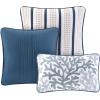 Madison Park Quilt Set Cottage Coastal Design, Starfish Print – All Season, Coverlet Bedspread Lightweight Bedding Layer, Shams, Toss Pillows, Full/Queen(90″x90″), Bayside Blue/Ivory 6 Piece(Blue/Ivory  Bayside)