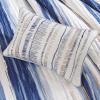 Madison Park Quilt Set Cottage Coastal Design, Starfish Print – All Season, Coverlet Bedspread Lightweight Bedding Layer, Shams, Toss Pillows, Full/Queen(90″x90″), Bayside Blue/Ivory 6 Piece(Blue/White)