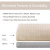 Madison Park Shower Curtain Waffle Weave, Vibrant Dyed, Waffle Shower Curtain 3M Scotchgard Moisture Management, Farmhouse Long Shower Curtains for Bathroom, Long: 72×78 White(Solid Beige)