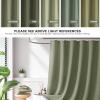 Madison Park Shower Curtain Waffle Weave, Vibrant Dyed, Waffle Shower Curtain 3M Scotchgard Moisture Management, Farmhouse Long Shower Curtains for Bathroom, Long: 72×78 White(Solid Sage Green)