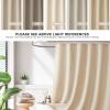 Madison Park Shower Curtain Waffle Weave, Vibrant Dyed, Waffle Shower Curtain 3M Scotchgard Moisture Management, Farmhouse Long Shower Curtains for Bathroom, Long: 72×78 White(Solid Beige)
