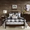 Madison Park Signature Cozy Comforter Set – All Season Bedding Combo Filled Insert and Removable Duvet Cover, Shams, Decorative Pillows, Plaid Brown/Black King (110 in x 96 in) 10 Piece(Plaid Brown)
