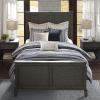 Madison Park Signature Cozy Comforter Set – All Season Bedding Combo Filled Insert and Removable Duvet Cover, Shams, Decorative Pillows, Plaid Brown/Black King (110 in x 96 in) 10 Piece(Stripes Blue)