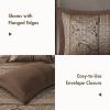 Madison Park Traditional Damask Design All Season, Lightweight Coverlet Bedspread Bedding Set, Matching Shams, Pillows, (102″x118″), Bellagio, Jacquard Grey, 5 Piece(Brown/Gold)