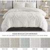 Madison Park Tufted Chenille Cotton Comforter, All Season Bedding Set, Matching Shams, Viola, Damask Off White King/Cal King(104″x92″) 3 Piece(Damask White)