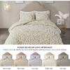 Madison Park Tufted Chenille Cotton Comforter, All Season Bedding Set, Matching Shams, Viola, Damask Off White King/Cal King(104″x92″) 3 Piece(Floral Taupe)