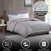 Madison Park Twin Blanket Quilted Microfiber, Satin Binding, 3M Scotchgard Moisture Wicking Treatment, Soft and Lightweight Summer Blanket for Couch, Windom, Twin, Orange(Diamond Dark Grey)