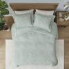 Madison Park Ultra Soft Luxury Premium Plush Comforter Mini Modern All Season Down Alternative Bedding Set with Matching Sham, King, Ivory(Aqua)