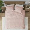 Madison Park Ultra Soft Luxury Premium Plush Comforter Mini Modern All Season Down Alternative Bedding Set with Matching Sham, King, Ivory(Blush)