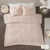 Madison Park Violette 100% Chenille Cotton Tufted Duvet – Boho Medallion Design, Modern Luxe All Season Comforter Cover Bed Set with Matching Shams, Full/Queen(90″x90″), Ivory/Taupe 3 Piece(Laetitia Blush)